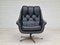 Vintage Danish Swivel Leather Armchair, 1970s 1