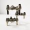 German Brutalist Modular Candleholder from Quist, 1970s, Set of 3 9