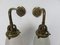 Art Nouveau Brass and Frosted Glass Sconces, Set of 2 3