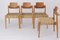 Vintage German Bauhaus SE19 Chairs by Egon Eiermann, 1950s, Set of 4 2