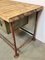 Red Industrial Worktable with Two Green Iron Drawers, 1960s, Image 6