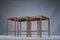 Tables Gigognes Mid-Cenury en Teck par Kai Winding pour Poul Jeppesens, 1960s, Set de 3 6