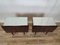 Vintage Bedside Tables with Mirror Plane, 1950s, Set of 2, Image 2