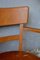 Silla de escritorio de madera curvada patinada, Francia, 1950, Imagen 6