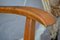 Silla de escritorio de madera curvada patinada, Francia, 1950, Imagen 7