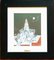 Saul Steinberg, Chrysler Building (Nacht), Original Lithographie, 1965, gerahmt 1