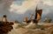 Desconocido, mar tempestuoso, óleo sobre lienzo, mediados del siglo XIX, enmarcado, Imagen 2