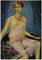 Antonio Feltrinelli, Verschleierte Frau, Original Gemälde, 1930er 1