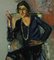 Antonio Feltrinelli, Woman with Veil, Original Painting, 1929, Image 2