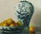 Zhang Wei Guang, Eggs and Oranges with Vase, Original Oil Painting, 2006, Framed 2