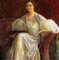 Antonio Feltrinelli, Portrait of Noble Woman, Original Painting, 1930s 1