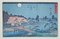 After Utagawa Hiroshige, Eight Scenic Spots long Sumida River, Lithographie, 19ème Siècle 1