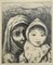 Unknown, Mother And Child, Original Etching, Mid 20th Century, Image 1