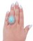 Rose Gold and Silver Ring with Turquoise and Diamonds, 1960s, Image 4