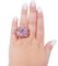 14 Karat Rose Gold Ring with Amethyst, Tourmaline and Diamonds, 1960s 4
