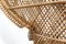 Bohemian Wicker & Rattan Peacock Chair, 1960s, Image 4