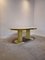 Vintage Round Dining Table in Yellow, Image 12