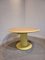 Vintage Round Dining Table in Yellow, Image 4
