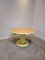 Vintage Round Dining Table in Yellow, Image 1