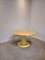 Vintage Round Dining Table in Yellow, Image 3