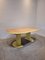 Vintage Round Dining Table in Yellow 15