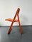 Orange Plastic Folding Chairs, Set of 2 2