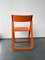 Orange Plastic Folding Chairs, Set of 2 10