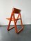 Orange Plastic Folding Chairs, Set of 2, Image 5