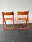 Orange Plastic Folding Chairs, Set of 2 6