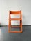 Orange Plastic Folding Chairs, Set of 2 7
