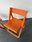 Orange Plastic Folding Chairs, Set of 2 3