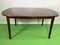 Scandinavian Dining Table in Mahogany Wood with Rounded Edges 1