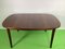 Scandinavian Dining Table in Mahogany Wood with Rounded Edges 3