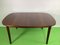 Scandinavian Dining Table in Mahogany Wood with Rounded Edges, Image 3