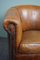 Timeless Compact Tough Lived Sheep Leather Club Armchair 7