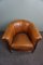 Timeless Compact Tough Lived Sheep Leather Club Armchair 6