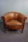 Timeless Compact Tough Lived Sheep Leather Club Armchair 1