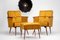 Vintage Geometric Cocktail Chairs with Footstools, 1950, Set of 5, Image 2