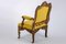 Italian Rococo Chair in Yellow 3