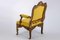 Italian Rococo Chair in Yellow, Image 3