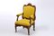 Italian Rococo Chair in Yellow 1