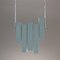Blue Lacquered Metal Prototype Chandelier from Lumi, 1970 3