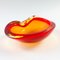 Large Sommerso Murano Glass Bowl or Vide Poche attributed to Flavio Poli, Italy, 1960s 4