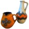 Mid-Century Modern Fat Lava Ceramic Jugs from Scheurich, Germany, 1970s, Set of 2 1