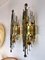 Large Italian Hammered Glass and Wrought Iron Sconces from Longobard, 1970s, Set of 2 14