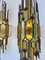 Large Italian Hammered Glass and Wrought Iron Sconces from Longobard, 1970s, Set of 2 16