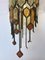 Large Italian Hammered Glass and Wrought Iron Sconces from Longobard, 1970s, Set of 2 10