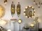 Large Italian Hammered Glass and Wrought Iron Sconces from Longobard, 1970s, Set of 2 6