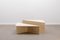 Travertine Triangle Coffee Table from Up&Up, Italy, 1970s, Set of 2, Image 1