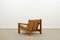 Pine and Bouclé Lounge Chair, 1970s 3